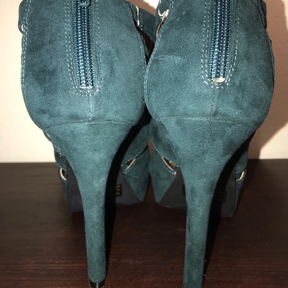 Qupid green strappy heels - Picture 3 of 3